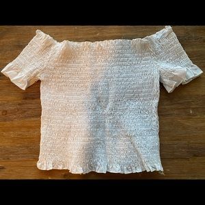 Off the shoulder crop top